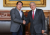 Recibe AMLO a dirigente nacional de Morena; hablan sobre reforma eléctrica y revocación de mandato