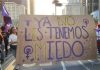 Con tendederos y marchas, mujeres protestan contra la violencia en México