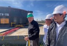 AMLO presume avance en rehabilitación de refinería de Salamanca, Guanajuato