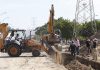 Personal de la Junta de Agua reconstruye línea de drenaje en un tramo de la avenida Las Torres