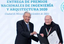 AMLO entrega Premios Nacionales de Ingeniería y Arquitectura 2020