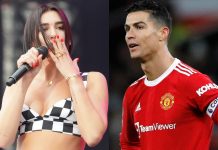 Dua Lipa no ocultó su asombro al cruzarse con Cristiano Ronaldo: video inédito se hace viral