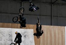Tiene 20 años y logró una hazaña en el BMX: el primer “triple flair” de la historia