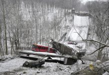 En EU, cae puente vehicular en Pittsburgh; reportan tres heridos