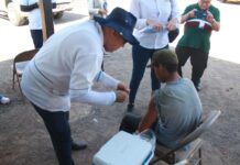 Más de mil 400 vacunas contra el sarampión se aplicaron en la jornada extraordinaria de reforzamiento en Juan José Ríos, Sinaloa
