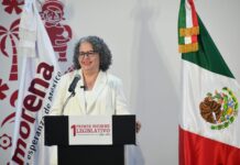 Con la Presencia del Gobernador Rocha Moya, Graciela Domínguez Presentó su Primer Informe Como Diputada Federal