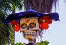 La Plazuela Machado se transforma en una ofrenda gigante con esculturas del CMA y la imponente Catrina de Luis Antonio Ríos