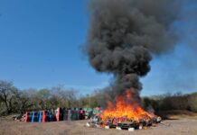 Sinaloa destruye 1.9 toneladas de drogas y 300 objetos del delito; “la sociedad aplaude el trabajo policial”, afirma Rocha