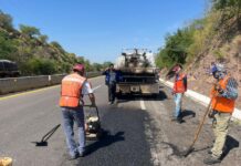 Gobierno del Estado suma 26 millones de pesos invertidos en bacheo de carreteras