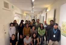 Alumnos de Artes Plásticas del CMA analizan la obra contemporánea de la artista Claudia Gallardo