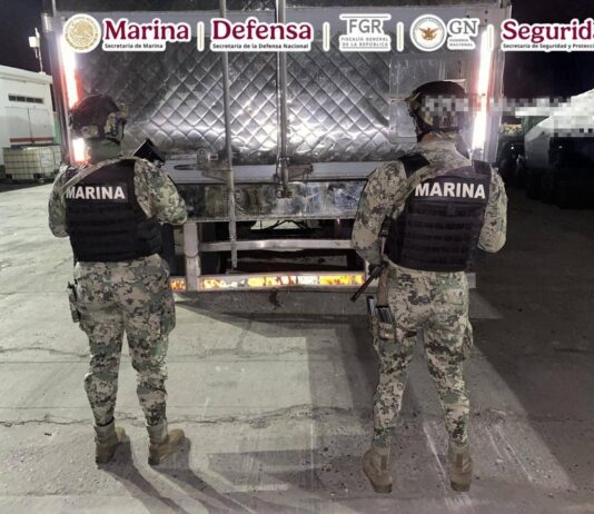 ASEGURAN MÁS DE MEDIA TONELADA DE METANFETAMINA EN EL RECINTO PORTUARIO DE MAZATLÁN