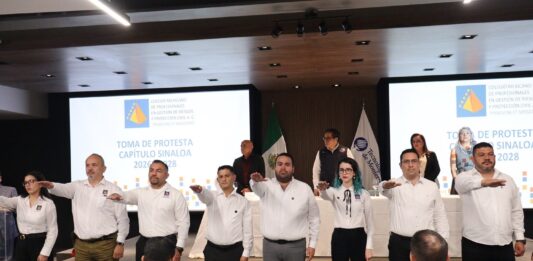Presente la UAS en la toma de protesta de la nueva “Mesa Directiva Capítulo Sinaloa 2026-2028” del Colegio Mexicano de Profesionales en Gestión de Riesgos y Protección Civil