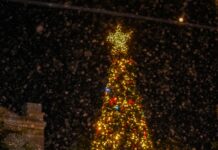 Se enciende la Plazuela Machado con la luz de la Navidad