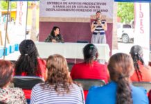 Sinaloa impulsa la entrega de apoyos productivos a personas en situación de desplazamiento en Choix