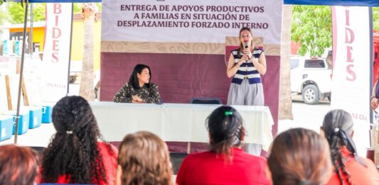 Sinaloa impulsa la entrega de apoyos productivos a personas en situación de desplazamiento en Choix
