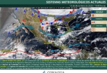 Frente frío 21 avanzará sin afectar a Sinaloa