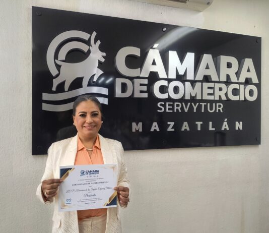 Francisca Cázarez Oliveros es ratificada como presidenta de la Canaco Mazatlán, para el Período 2026 – 2027
