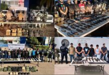 Detienen a 2,169 presuntos delincuentes y el aseguramiento de miles de armas, artefactos explosivos y más de un millón de municiones durante 2025