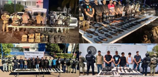 Detienen a 2,169 presuntos delincuentes y el aseguramiento de miles de armas, artefactos explosivos y más de un millón de municiones durante 2025