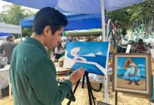 David “Bamm Bamm” Pineda fusiona memes, humor y paisajes de Mazatlán en su arte