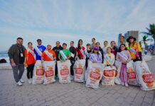 Amanecen “Limpiando Playas”, los aspirantes a las coronas del Carnaval