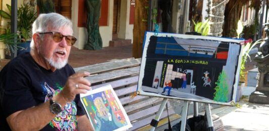 Daniel con la Venta de sus Acuarelas Ayuda a Niños y Adultos, Algunos Comerciantes Ambulantes