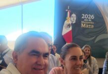 UAS participa en el encuentro ciudadano con la Presidenta de la República Claudia Sheinbaum Pardo, como parte del inicio de obras del Hospital de Especialidades del IMSS en Culiacán