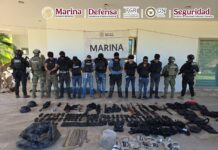 TRAS REPELER UNA AGRESIÓN EN SINALOA, AUTORIDADES FEDERALES DETIENEN A NUEVE PERSONAS Y ASEGURAN ARMAMENTO