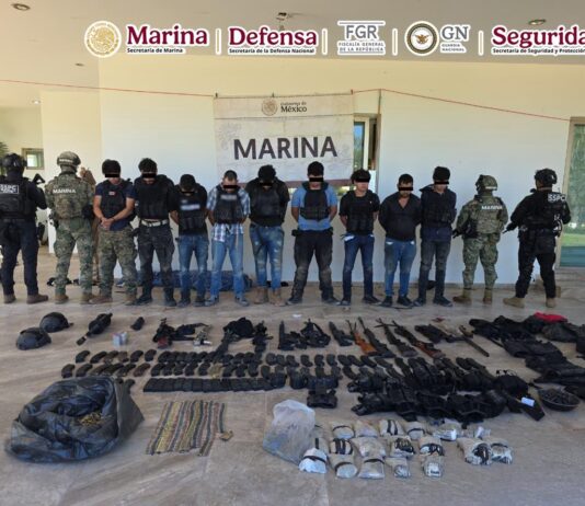 TRAS REPELER UNA AGRESIÓN EN SINALOA, AUTORIDADES FEDERALES DETIENEN A NUEVE PERSONAS Y ASEGURAN ARMAMENTO