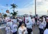 Marchan por el malecón a un año de la desaparición de Johan Antonio Lizárraga López y Kevin de Jesús Espinoza Aguiar
