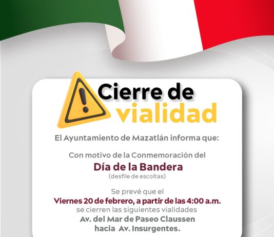 Cierre vial por desfile del Día de la Bandera en el Malecón mañana viernes