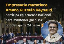 Empresario mazatleco Amado Guzmán Reynaud se suma a acuerdo nacional para mantener gasolina por debajo de 24 pesos