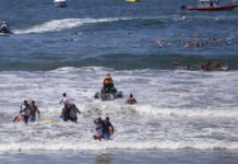 Certifican a 130 salvavidas con macro simulacro acuático previo a Semana Santa