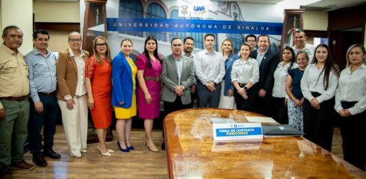 La UAS, a través del Rector Jesús Madueña, y BBVA firman fideicomiso para garantizar el pago de pensiones y jubilaciones de la institución, con transparencia y sostenibilidad