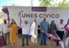 Inician construcción de barda perimetral durante Lunes Cívico en Secundaria Federal 4 “Mariano Escobedo”