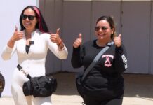 Aidiply y Gaby, Bellas Michoacanas, Amazonas en sus “Caballos de Acero” que Llegaron a la Semana Internacional de la Moto