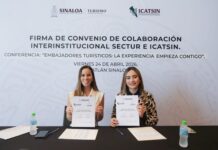 Convenio de Colaboración entre la Sectur y el ICATSIN para Fortalecer un Mejor Turismo en Sinaloa y Mazatlán