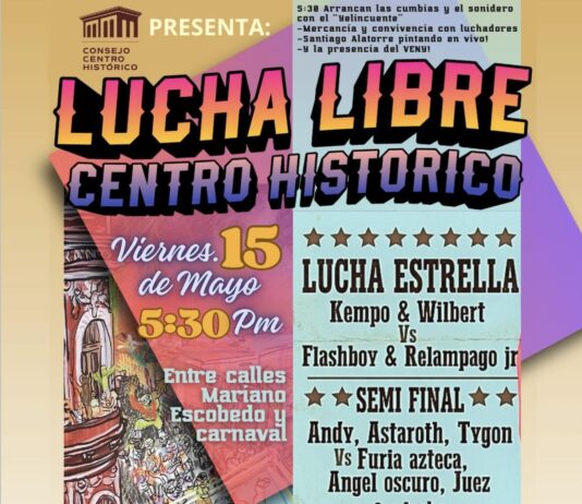 El Centro Histórico de Mazatlán será sede de función gratuita de lucha libre callejera