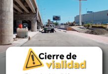 Anuncian cierre temporal en lateral de la carretera México 15 por obras del Paso Superior Vehicular Óscar Pérez Escobosa