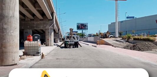 Anuncian cierre temporal en lateral de la carretera México 15 por obras del Paso Superior Vehicular Óscar Pérez Escobosa