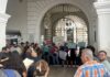 Mazatlecos protestan en el SAT por altos cobros de la CFE