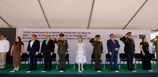 Asiste gobernadora Yeraldine a ceremonia conmemorativa de la Batalla de Puebla en la Novena Zona Militar