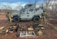 Marina realiza aseguramiento de un vehículo, presunta droga, equipo diverso, así como la destrucción de artefactos explosivos en Mazatlán