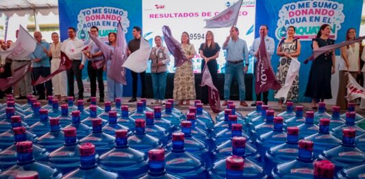 Gobernadora Yeraldine encabeza arranque del Aquatón 2026, en apoyo a familias sinaloenses