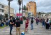 Visitantes y mazatlecos viven la fiesta mundialista en Olas Altas