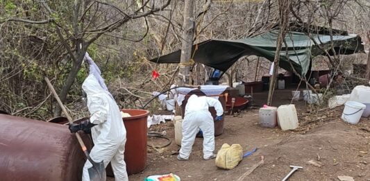 Marina desmantela un laboratorio clandestino para la elaboración de drogas sintéticas en el estado de Sinaloa