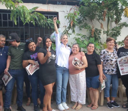 Estrella Palacios culmina intensa jornada de recorridos en las colonias Nakayama y 5 de Febrero de Culiacán