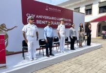 Conmemoran en Mazatlán el 154 aniversario luctuoso de Benito Juárez
