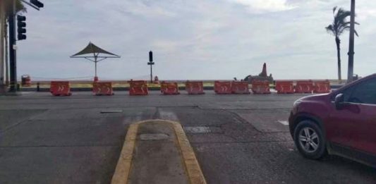 Lluvias causan falla en semáforo de Avenida del Mar y Deportes